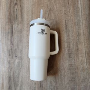 White 40oz Stanley cup